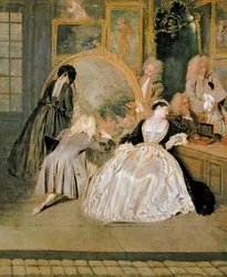 The Gersaint Shop Sign (detail)